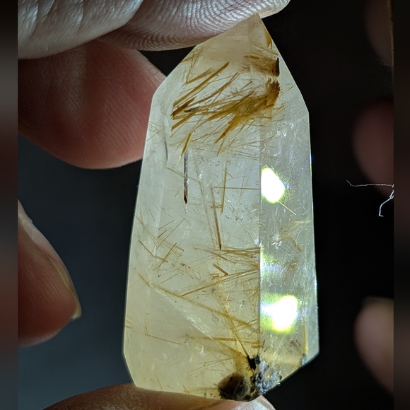 Golden Rutilated Quartz Tower - Picture 6 of 9